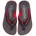 Chinelo Kenner Kivah Cushy Adulto PRETO/VERMELHO