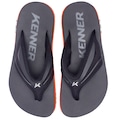 Chinelo Kenner Kivah New Force Adulto PRETO/LARANJA CLA
