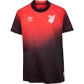 Camisa do Athletico-PR I 25/26 Torcedor Umbro Juvenil VERMELHO/PRETO