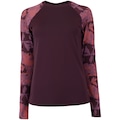 Camiseta Manga Longa Estampada Feminina Oxer com Proteção Solar UV ROXO