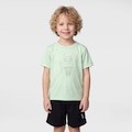 Opção de cor VERDE CLA/AZUL ESC de Conjunto Oxer Camiseta e Bermuda - Menino