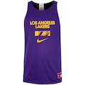 Camiseta Regata Nike NBA Los Angeles Lakers 25/26 Masculina ROXO/PRETO