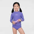 Opção de cor 1 de Conjunto Infantil Oxer Camiseta Manga Longa + Sunga com Proteção UV Menina