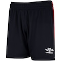 Calção Umbro Pro 5 Juvenil PRETO/VERMELHO