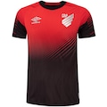 Camisa do Athletico-PR I 25/26 Número 10 Torcedor Umbro Masculina VERMELHO/PRETO