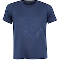 Camiseta Oxer Treino Estampada Infantil AZUL ESCURO