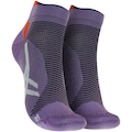 Meia Para Corrida Cano Baixo ASICS Tech Single Adulto ROXO ESC/LARANJA