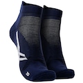 Meia Para Corrida Cano Médio ASICS Tech Single Adulto AZUL ESC/BRANCO