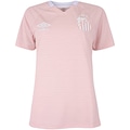 Camisa do Santos 25/26 Torcedor Outubro Rosa Umbro Feminina ROSA/BRANCO