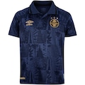 Camisa do Grêmio III 25/26 Torcedor Umbro Juvenil AZUL/PRETO