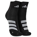 Meia De Corrida adidas Adizero Cano Médio Adulto 1 Par PRETO/BRANCO