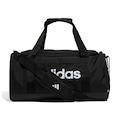 Mala adidas Duffel Pequena Linear 24 Litros PRETO/BRANCO