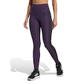 Calça Legging adidas 7/8 Optime Essentials Três Listras Feminina ROXO/PRETO