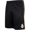 Bermuda Real Madrid Dry Fit Balboa Masculina PRETO