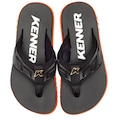 Chinelo Kenner Kivah Full Force Adulto PRETO/LARANJA