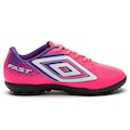 Chuteira Society Infantil Umbro Fast II ROSA/ROXO CLA