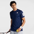 Opção de cor AZUL ESCURO de Camiseta adidas Club 3 Listras - Masculina