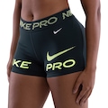 Bermuda Nike Pro 365 Feminino PRETO/VERDE CLA
