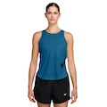 Camiseta Regata Nike Tempo Swoosh Hybrid Tank Feminina AZUL ESCURO