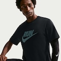 Camiseta Nike Tee Run Swoosh Masculina PRETO/CINZA
