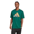 Camiseta adidas Doodle Hunt Skate Masculina VERDE ESCURO