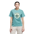 Camiseta adidas Floral Feminina VERDE