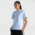 Camiseta adidas Stripes Feminina AZUL CLARO