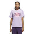 Camiseta adidas Airbrush Feminina ROXO CLARO
