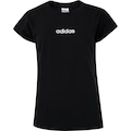 Camiseta adidas Logo Linear Feminina PRETO/BRANCO
