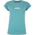Camiseta adidas Logo Linear Feminina VERDE/BRANCO