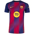 Camisa do Barcelona I 25/26 Torcedor Nike Masculina AZUL/VINHO