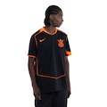 Camisa do Corinthians III 25/26 Torcedor Nike Total 90 Masculina PRETO/LARANJA