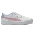 Tênis Juvenil Puma Carina 3.0 Blurry Dreams BRANCO/ROSA