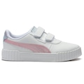 Tênis Infantil Puma Carina 3.0 Blurry Dreams BRANCO/ROSA