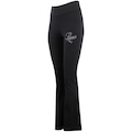Calça Legging Puma Essentials Script High-Waist Flared Feminina PRETO