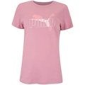 Camiseta PUMA Essential Logo Lab Feminina ROSA