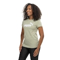 Camiseta Puma Essential Logo Feminina VERDE
