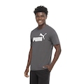 Camiseta Puma Essential No 1 Masculina CINZA ESCURO