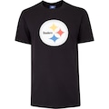 Camiseta Pittsburgh Steelers NFL Logo NF033 Masculina PRETO