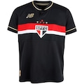 Camisa do São Paulo III 25/26 Jogador New Balance Juvenil PRETO/VERMELHO