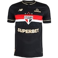 Camisa do São Paulo III 25/26 Jogador New Balance Masculina PRETO/VERMELHO