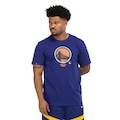 Camiseta do Golden State Warriors NBA Sneaker N0506 Masculina AZUL