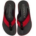 Chinelo Kenner Kivah Adulto PRETO/VERMELHO