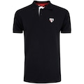 Camisa Polo do São Paulo Braziline Masculina PRETO