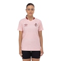 Camisa do Fluminense 25/26 Torcedor Outubro Rosa Umbro Feminina ROSA/VINHO
