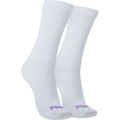 Meia Para Corrida Cano Alto Puma Esportiva Adulto BRANCO/ROXO