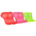 Kit de Meias Para Corrida Olympikus Tripack Neon 3 Pares LARANJA/AMARELO