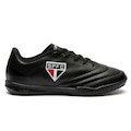 Chuteira Futsal Infantil OXN Speed 4 São Paulo PRETO/BRANCO