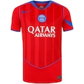 Camisa do Paris Saint-Germain III 25/26 Torcedor Total 90 Nike Infantil VERMELHO/AZUL