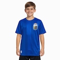 Camiseta da Seleção da Argentina AFA Embossed Infantil AZUL ESCURO